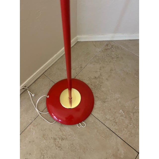 1970s Red Lamp Attributed to Stilnovo for Stilux For Sale In Phoenix - Image 6 of 12