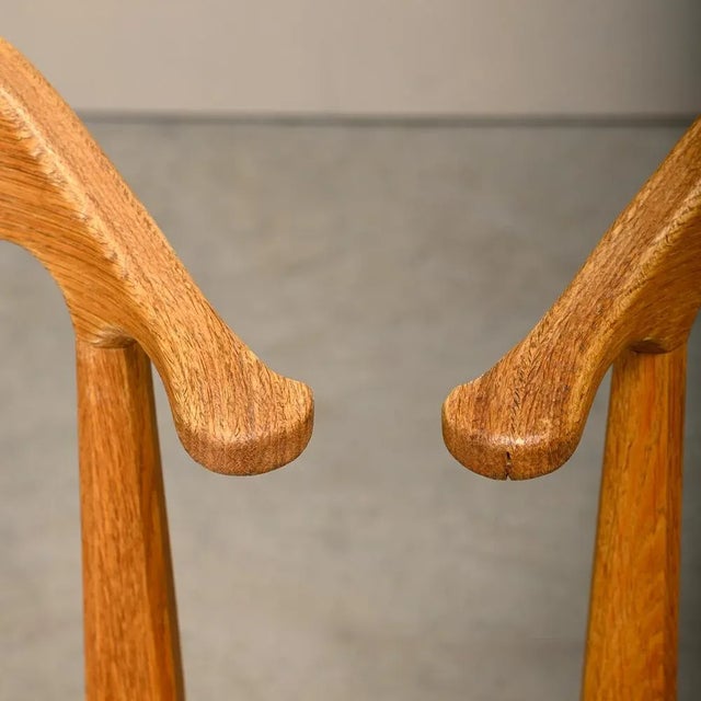 Dining Chairs in Oak and Sheepskin by Henning Kjærnulf, Denmark, 1960s, Set of 6 For Sale - Image 14 of 18