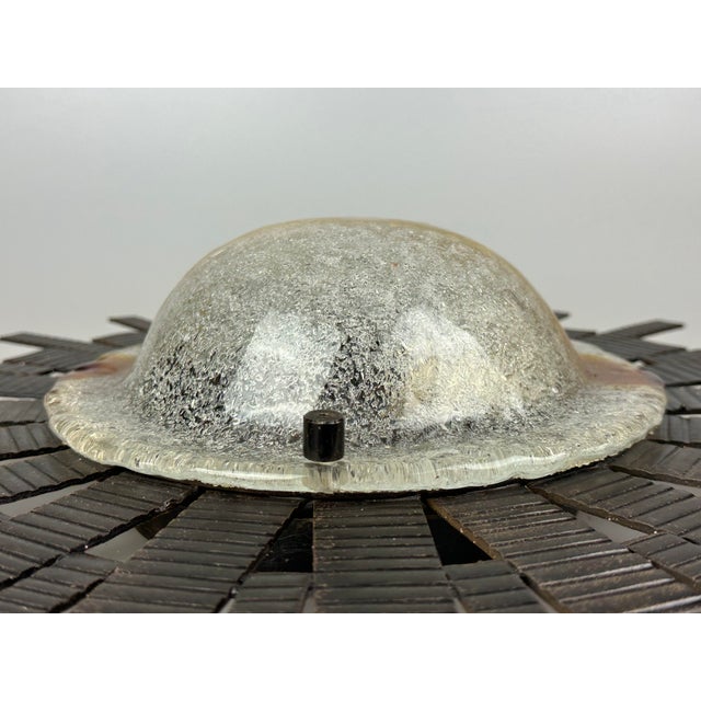 Vintage Brutalist Wall Lamp in Iron and Glass from Honsel Leuchten, 1960s For Sale - Image 13 of 18