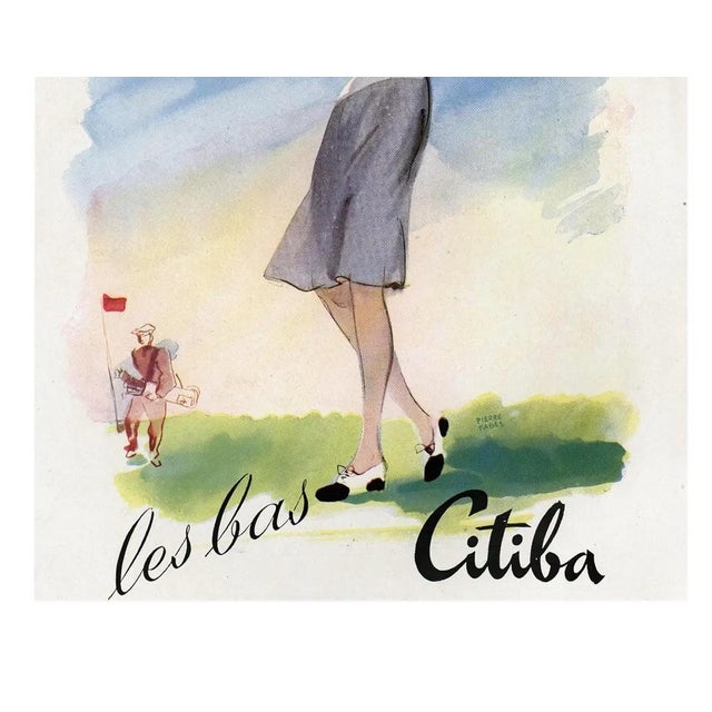 Contemporary 1946 Mid-Century French Advetisement Print-Golf For Sale - Image 3 of 3