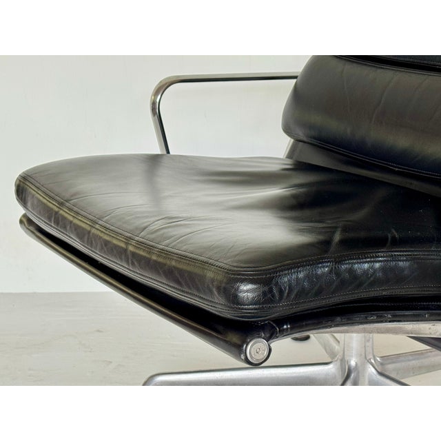 Attributed to Eames Soft Pad Lounge Chairs - A Pair For Sale - Image 10 of 16