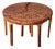 Vintage Geometric Inlaid Wood Coffee Table For Sale