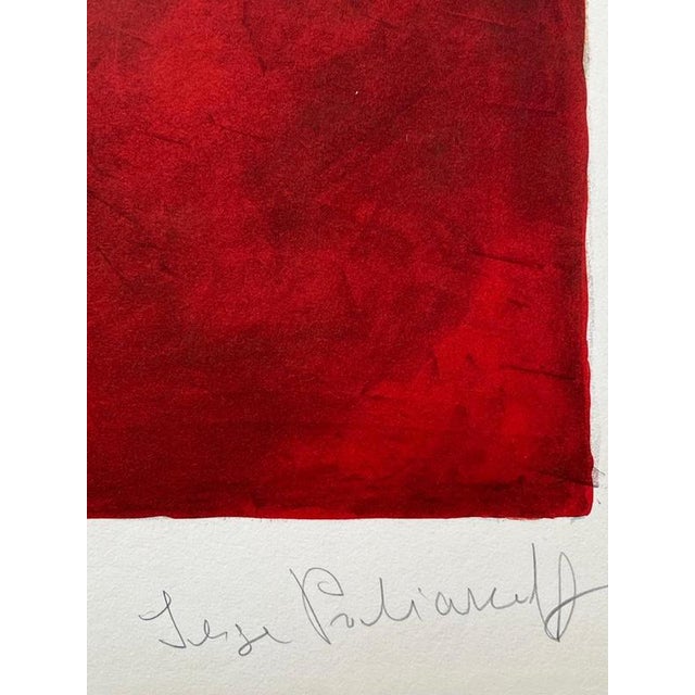 Modern Serge Poliakoff, Green, Orange and Wine-Red Composition L58, 1963, Lithograph For Sale - Image 3 of 6