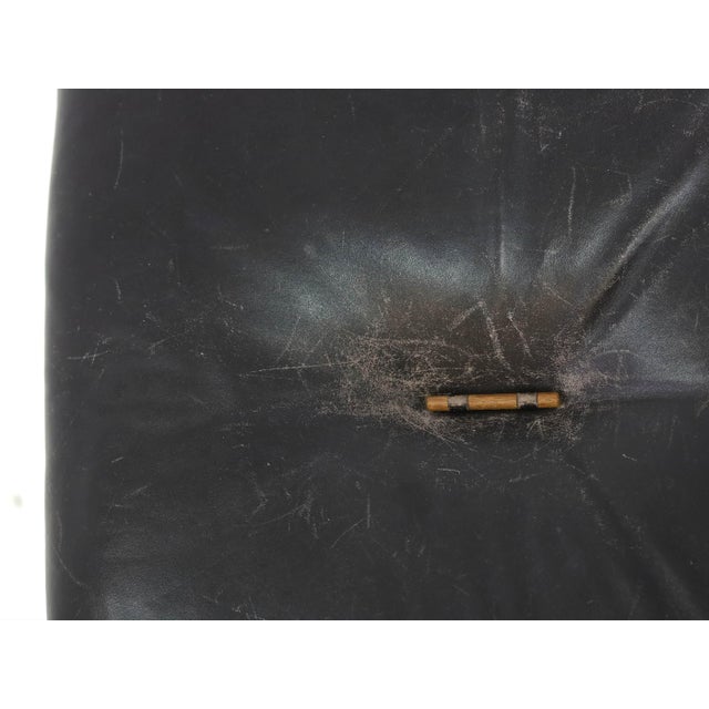 Brutalistic Danish Bench with Soft Leather Cushion, Denmark, 1970 For Sale - Image 9 of 10