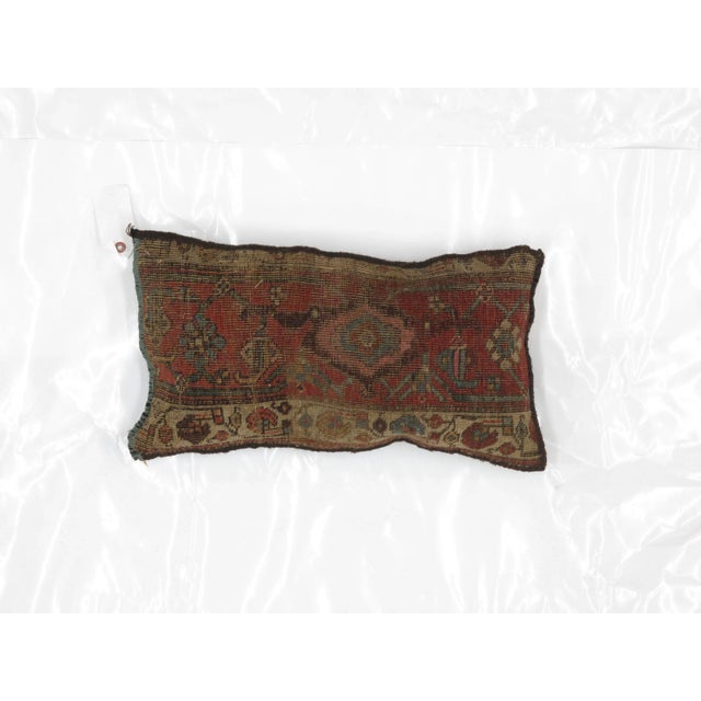 Persian Persian Pillow W/Antique Rug Fragment - 2' X 1'1" For Sale - Image 3 of 3