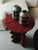 Gold Navazi Decoration Vase in Scorched Coal Ceramic and Stainless Steel by Svitanok For Sale - Image 8 of 9