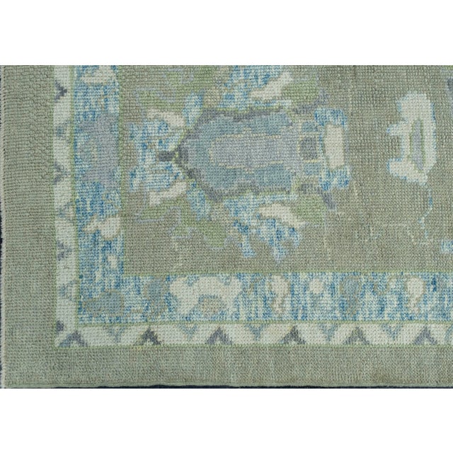 Turkish Oushak Rug 11'9" x 14'8" #18070 For Sale - Image 4 of 8