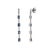 Not Yet Made - Made To Order Contemporary 14k Gold Linear 1.78Ct Sapphire Drop Earrings With Diamonds- 2 Pieces For Sale - Image 5 of 10