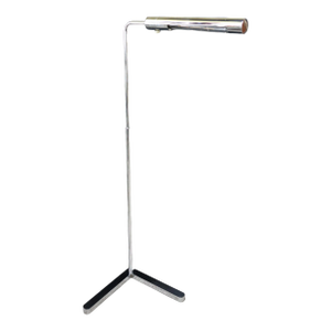 Adjustable Mid-Century Modern Casella Chrome Floor Lamp