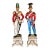 Vintage Italian Porcelain Sounders on Plinths - Set of 2 For Sale