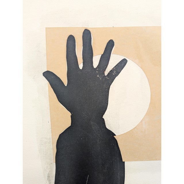 Ken Luce "Drop It..." Contemporary Neutral Toned Social Commentary Collage Painting, 1995 For Sale - Image 11 of 11