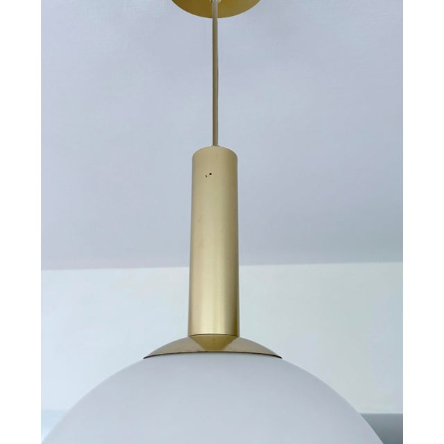 Large Vintage Glass Pendant Light from Doria, 1950s For Sale - Image 10 of 12