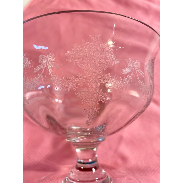 Antique Etched Crystal Candy Dish Chairish