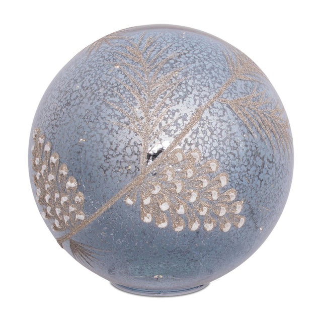 Contemporary LED Pinecone Globe (Set of 2) For Sale - Image 3 of 4
