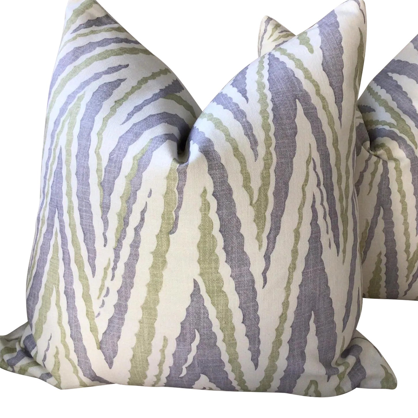 Anna French for Thibaut "Highland Peak" in Plum Pillows a Pair Chairish