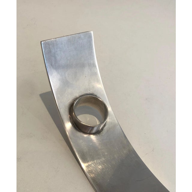 Circa 1970 Design Silverplate Bottle Holder, French, Marked and Numbered For Sale - Image 6 of 13