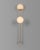 Metal Schwung Globe Wall Sconce, 2-Light, Brasserie Style, Brass — Lbb, Black Gunmetal, Polished Nickel For Sale - Image 7 of 12
