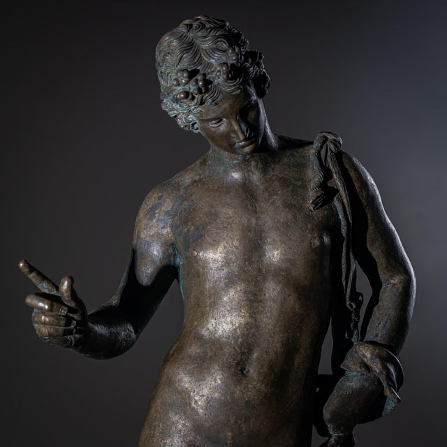 Traditional Bronze of Narcissus after the Antique, 20th Century For Sale - Image 3 of 18