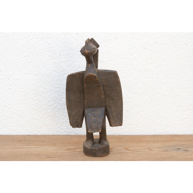 Wood Mid 20th Century Small Carved Hornbill For Sale - Image 7 of 9