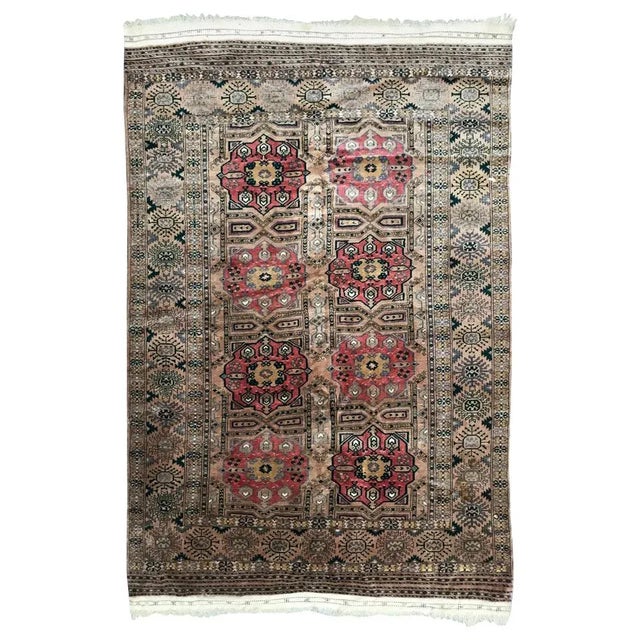 Vintage Tekke Turkman Rug For Sale - Image 13 of 13