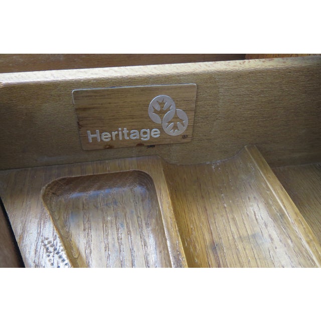 Drexel Heritage Flame Mahogany Kidney Shaped Executive Desk With Bookcase 6084 For Sale In Miami - Image 6 of 18