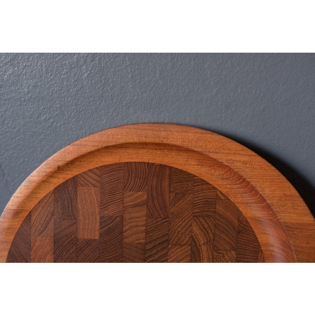 Early Vintage Dansk Teak Cutting Board Tray Platter by Jens H. Quistgaard For Sale - Image 9 of 11