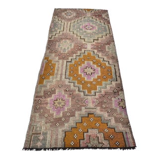 1960s Morocco Decor Oushak Runner Rug For Sale