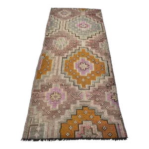 1960s Morocco Decor Oushak Runner Rug