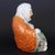 Chinese Chinese Vintage Ceramic Buddhist Sculpture,Hand Carved Famille Rose Porcelain Statue of Maitreya Buddha For Sale - Image 3 of 7