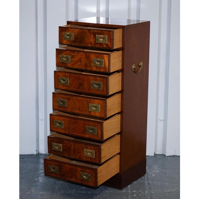 Tall Chest of Drawers with Brass Handles For Sale - Image 4 of 18