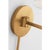 Modern Barbara Barry for Visual Comfort Signature Go Lightly Swing Arm Wall Light in Gild with Linen Shade For Sale - Image 3 of 8