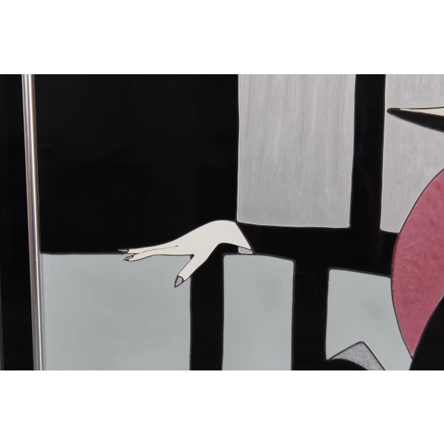 Art Deco 88's Fashion Portrait on Acrylic, Wall Art For Sale - Image 3 of 6