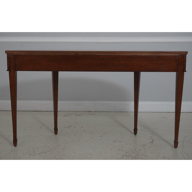 Ethan Allen Federal Inlaid Mahogany Console Table For Sale - Image 9 of 16