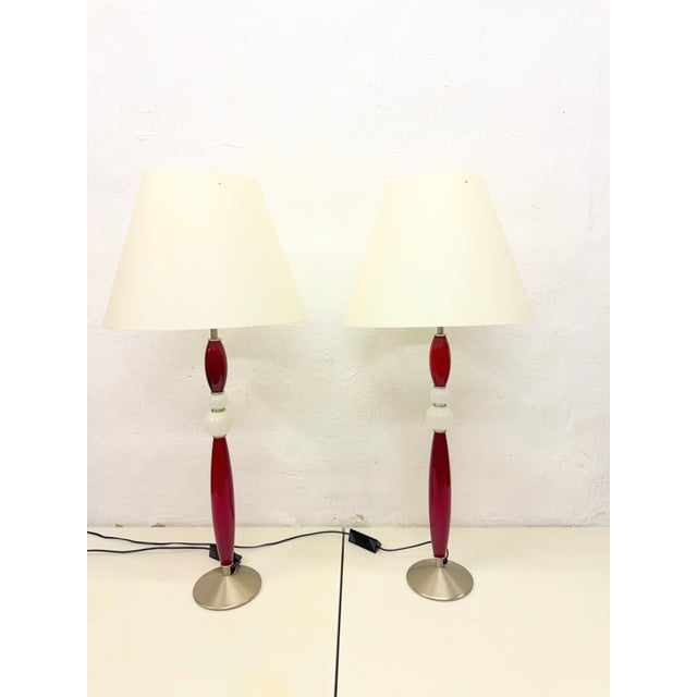 Large Italian Table Lamps by Antonangeli for Antonangeli Illuminazioni, 1980s, Set of 2 For Sale - Image 17 of 17
