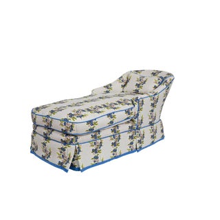 1980s Vintage Chaise in Ferrick Mason - Emma For Sale