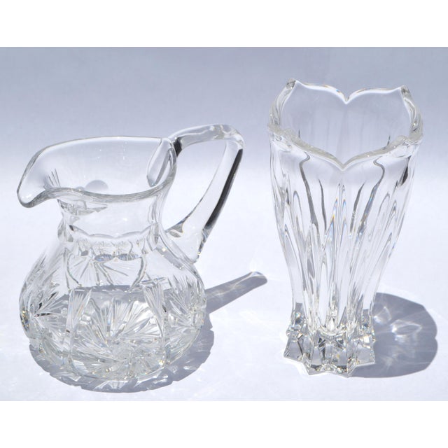 1970s Art Deco Style Waterford Heavy Crystal Tulip Vase Star Base For Sale - Image 9 of 13