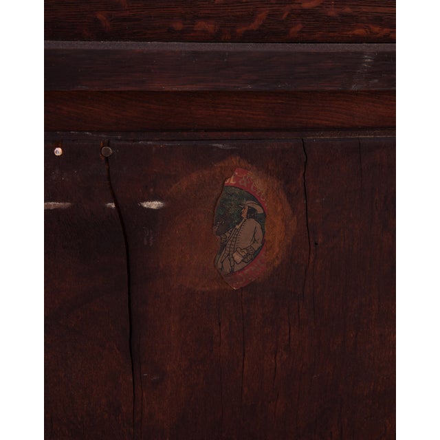 Stickley Brothers Sideboard Server Copper Hardware Mission Oak Art & Crafts Craftsman For Sale - Image 11 of 17