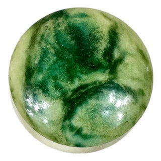 Vintage Alabaster Trinket Box For Sale