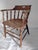 19th Century Antique Captains Chair in Elm and Ash, 1890s For Sale - Image 5 of 5