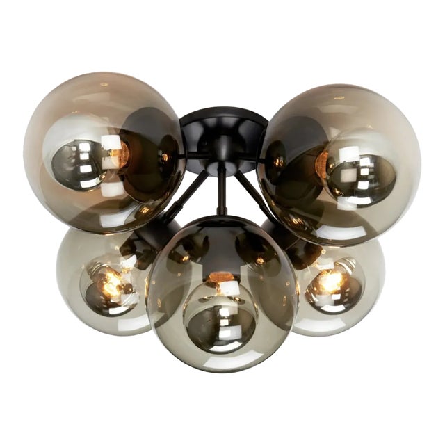 Jason Miller Five Globe Modo Ceiling Light For Sale