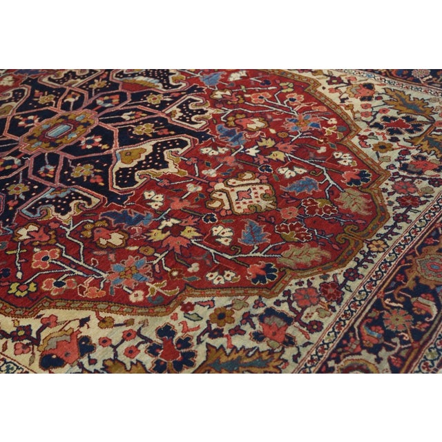 Antique Serapi Rug 4'11'' x 6'7'' For Sale - Image 9 of 12