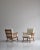 Wood Set of Pinewood & Sheepskin Lounge Chairs, Sweden, 1940s For Sale - Image 7 of 18