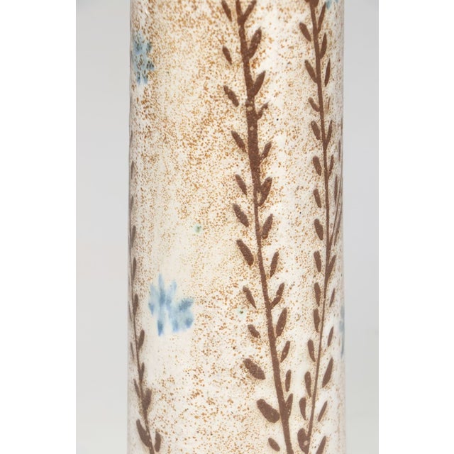 Andersen Design Tall Stoneware Wildflower Pottery Vase For Sale - Image 4 of 9