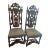 Superb Pair of Antique English High Back Carved Walnut Hall Chairs For Sale