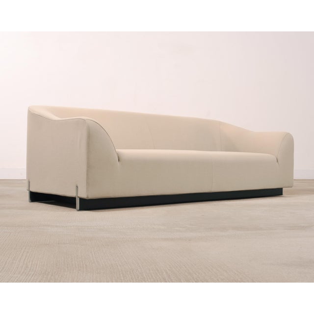 Contemporary Eric Jourdan for Ligne Roset Snowdonia Cream Modernist Sofa For Sale - Image 3 of 18