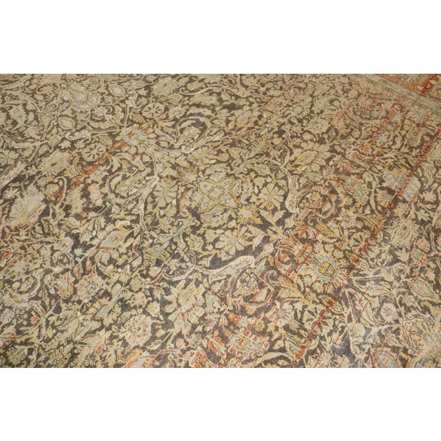 Antique Zabihi Collection Rustic Persian Bidjar Rug For Sale In New York - Image 6 of 11