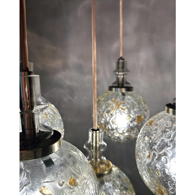 Metal Vintage Cascade Lamp from Doria, 1970s For Sale - Image 7 of 16