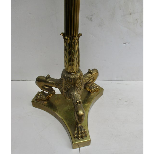 1980s Gueridon Lion Paw Table With Tiger Eye Top For Sale - Image 5 of 16