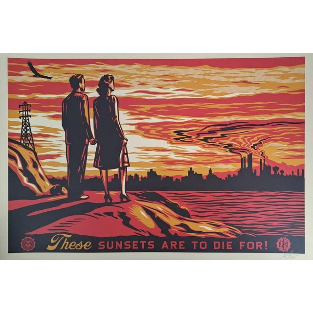 Shepard Fairey aka Obey Giant (USA, 1970) These sunsets are breathtaking Offset Lithography Thick cream speckletone paper...