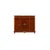 A Louis XVI style side cabinet (meuble d'appui) in mahogany with burl-veneered panels and fine inlaid stringing. Three...